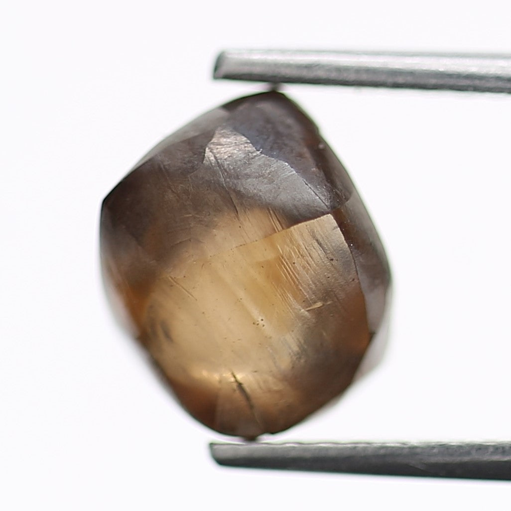 Natural Fancy Champagne Brown Rough Diamond 7.78 MM