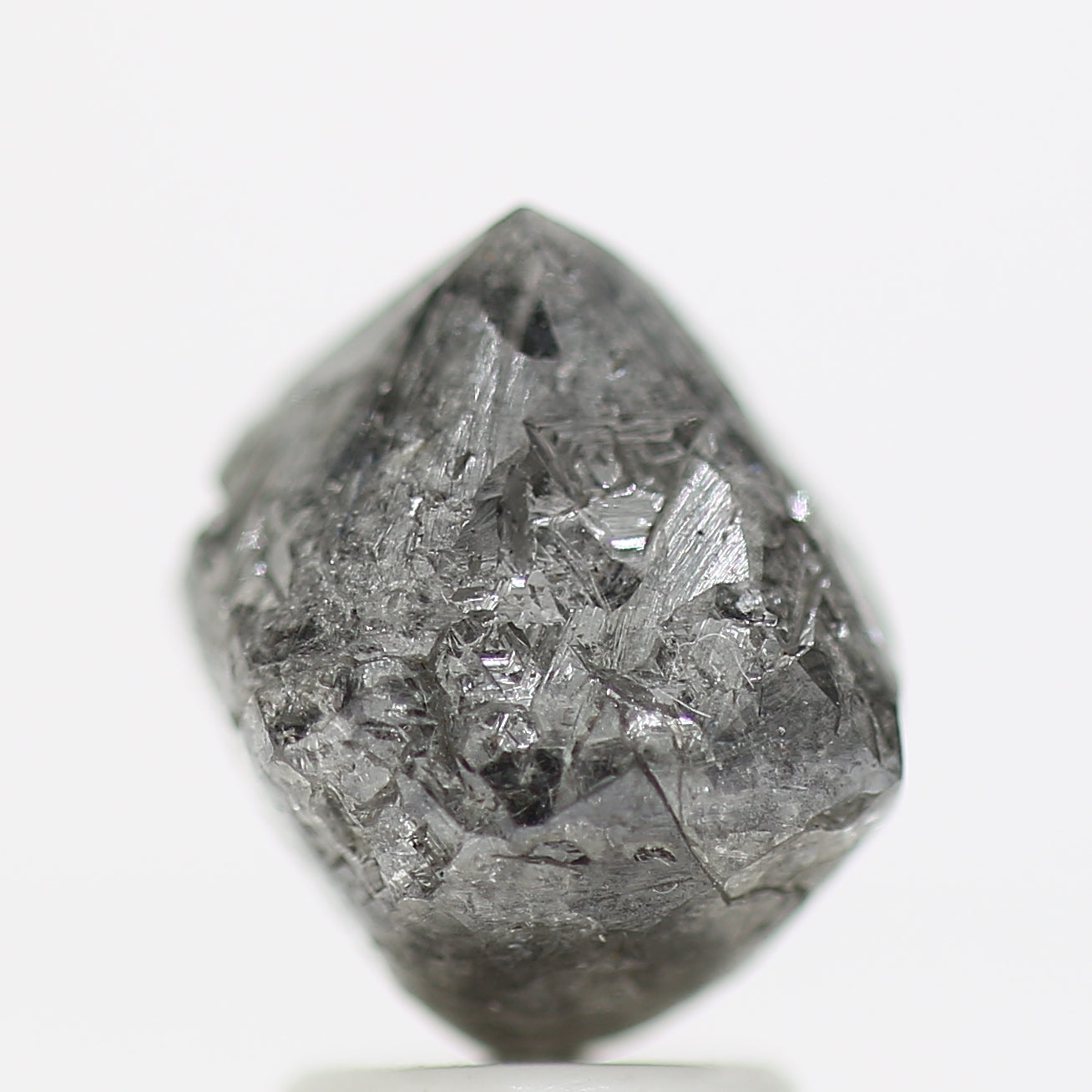 4.34 Carat Unpolished Rough Diamond Octahedron Crystalline Diamonds - Blackdiamond