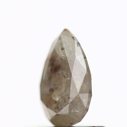 0.56 Carat Natural Pear Rustic Gray Brilliant Loose Diamond SDM383