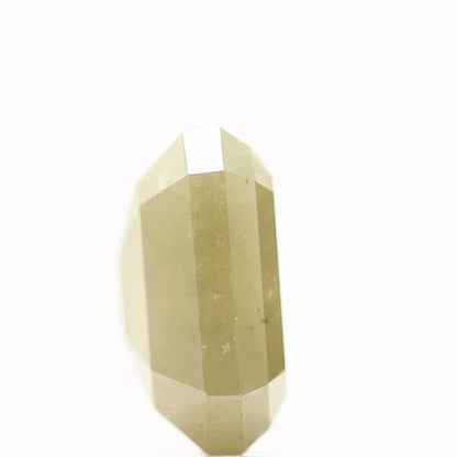 1.38 Carat 7.02 MM Natural Rustic Yellow Emerald Loose Diamond - Blackdiamond