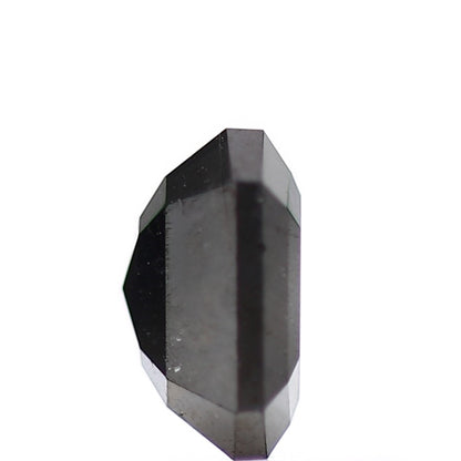 1.01 Carat 6.10 MM Natural Emerald Black Loose Salt and Pepper Diamond - Blackdiamond