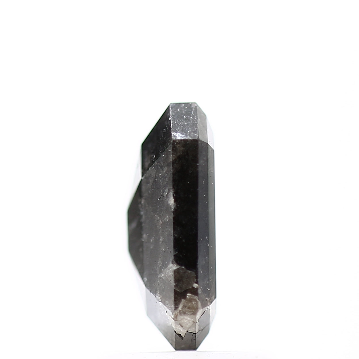 1.65 Carat Natural Emerald Black Salt and Pepper Diamond 8.16 MM - Blackdiamond