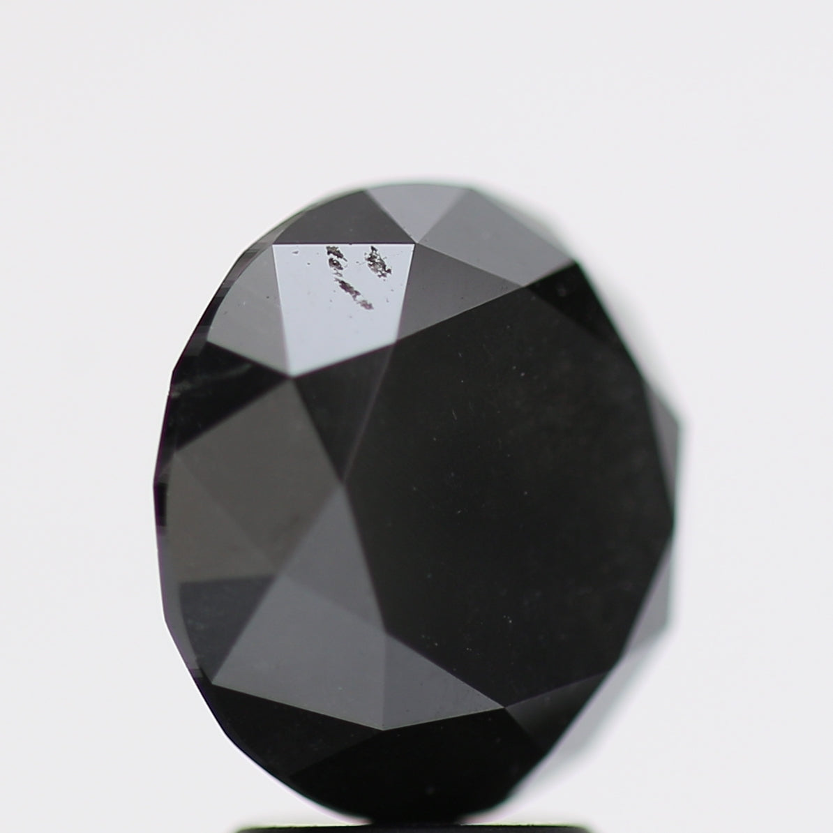 5.05 Carat Fancy Black Round Brilliant Diamond GIA Certified