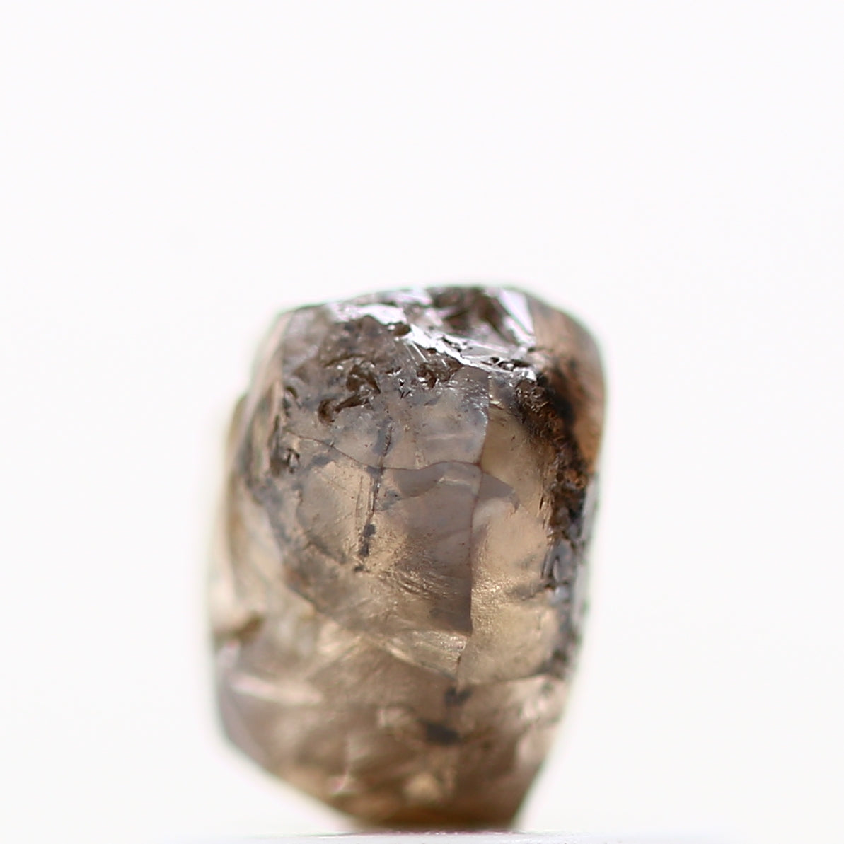 0.98 Carat Fancy Brown Crystal Rough Natural Diamond 5.50 MM - Blackdiamond