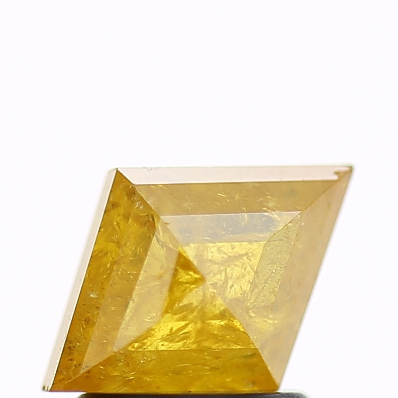 1.76 Carat Natural Yellow Lozenge Salt and Pepper Diamond 9.3 MM