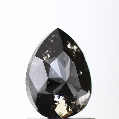 0.60 Carat Fancy Black Pear Shape Natural Loose Diamond SDM975