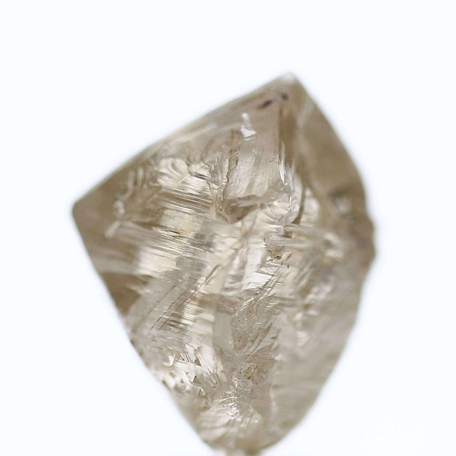 10.72 Carat Natural Fancy Champagne Rough Diamond