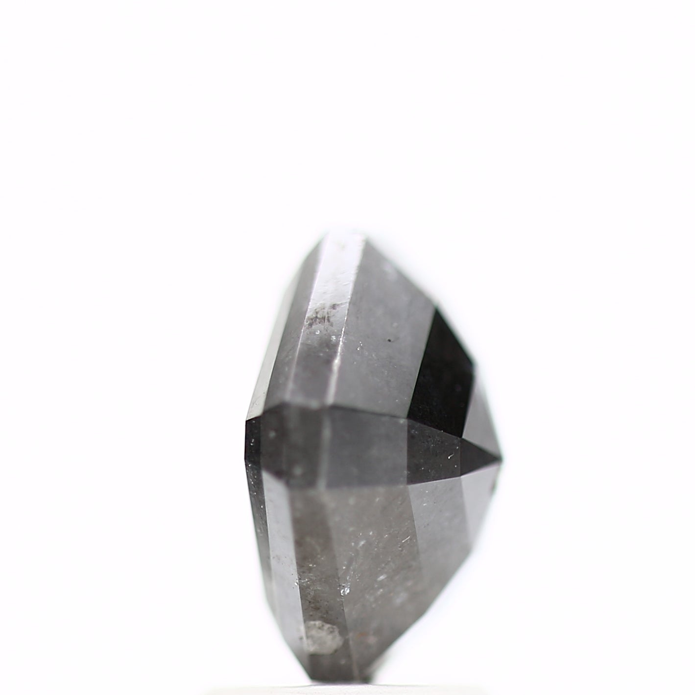 2.93 Carat 7.87 MM Fancy Black Emerald Cut Salt and Pepper Diamond - Blackdiamond