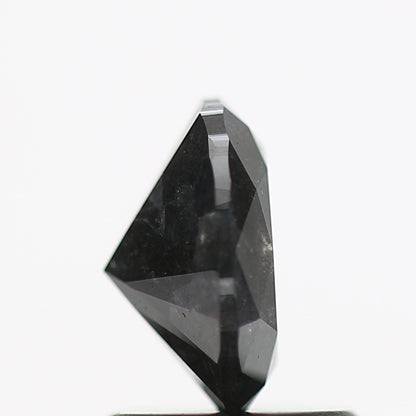 0.91 Carat Fancy Black Oval Diamond For Minimal Ring 7.2 MM