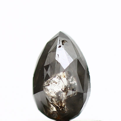 0.41 Carat Natural Gray Rose Cut Pear Diamond SDM996