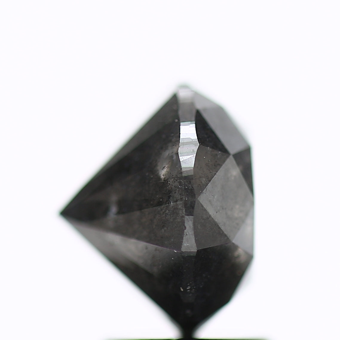 3 Carat Natural Fancy Gray Round Loose Salt and Pepper Diamond 8.3 MM