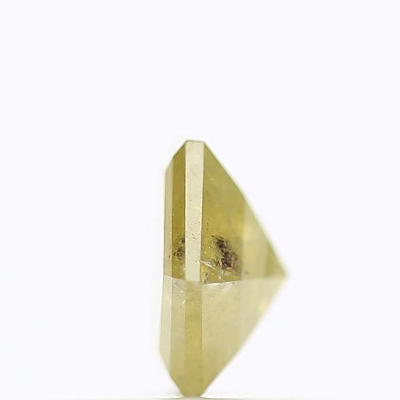 0.46 Carat Natural Yellow Hexagon Salt And Pepper Diamond 5.60 MM
