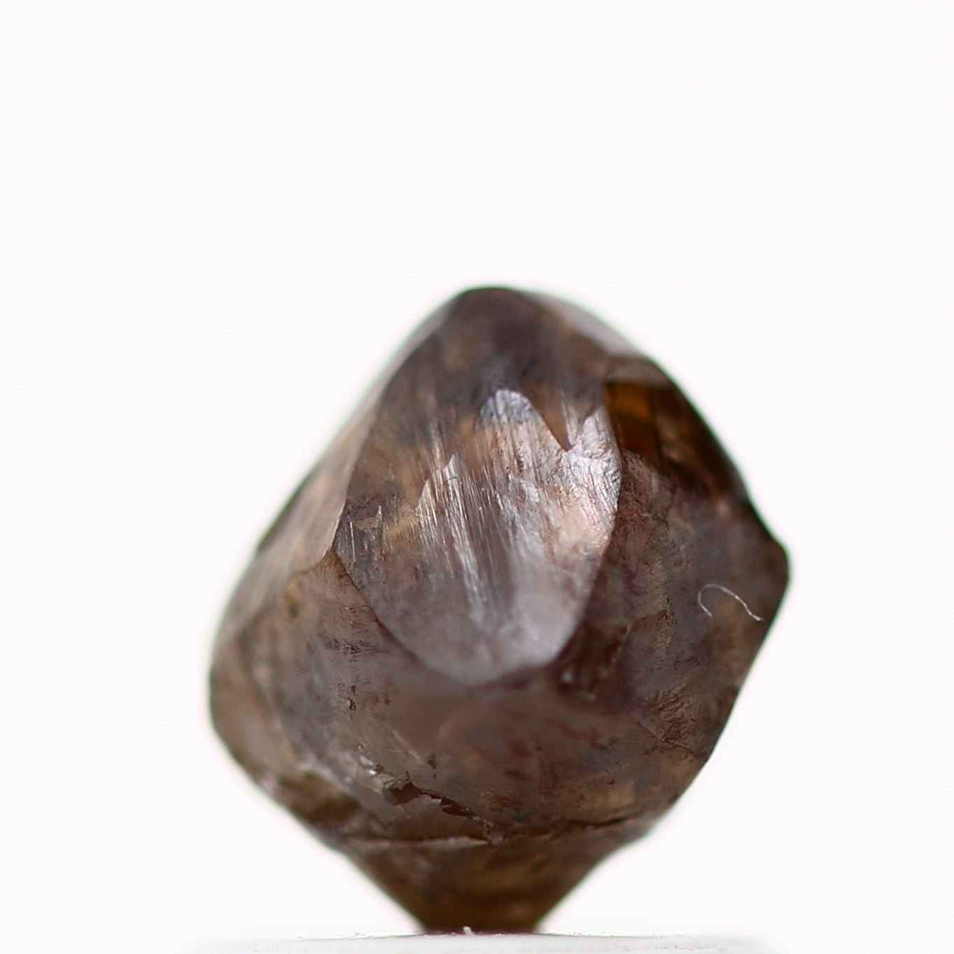 1.26 Carat Natural Fancy Brown Raw Uncut Rough Loose Diamond 6.40 MM - Blackdiamond