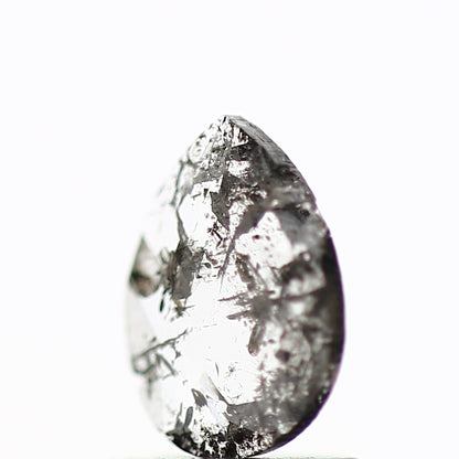 0.38 Carat Pear Slice Salt and Pepper Natural Diamond SDM947