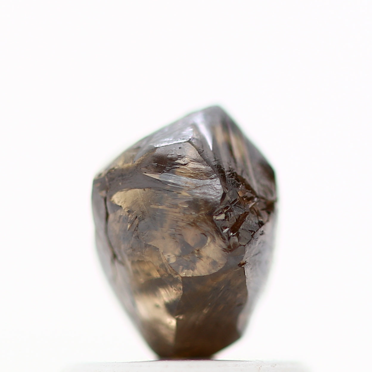 1.08 Carat Natural Chocolate Brown Uncut Rough Diamond 6.10 MM - Blackdiamond