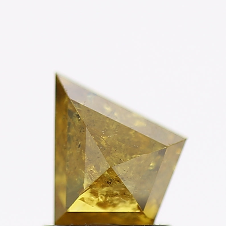 1 Carat Natural Yellow Kite Salt and Pepper Diamond 7.7 MM