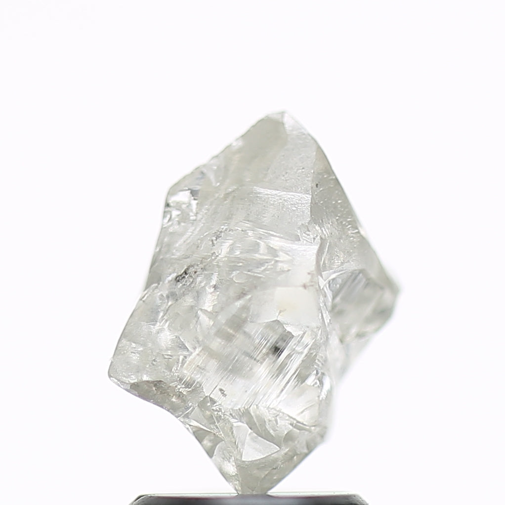 1.56 Carat Natural Fancy Grey Clear Rough Diamond 9.6 MM