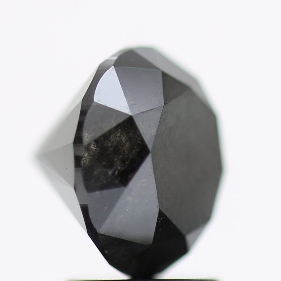 2.81 Carat Fancy Black Round Brilliant Diamond GIA Certified