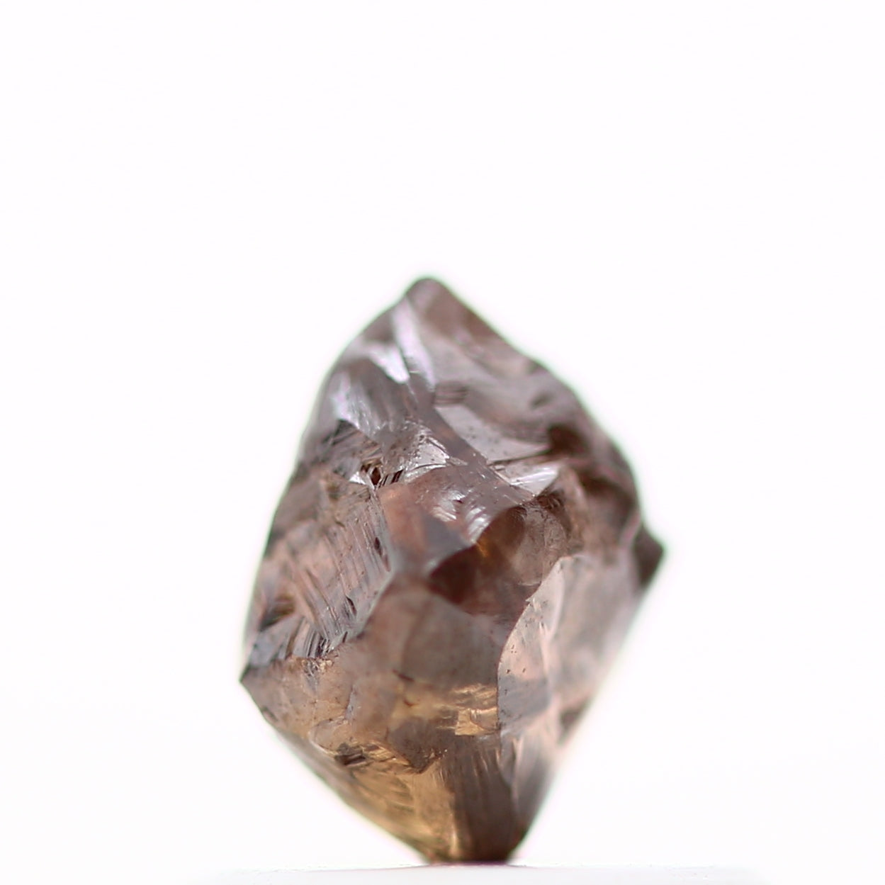 0.80 Carat Cognac Brown Octahedron Raw Natural Rough Diamond 5 MM - Blackdiamond