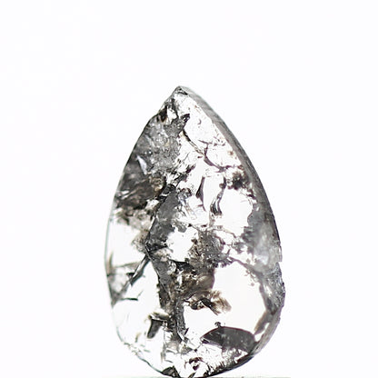 0.54 Carat Pear Slice Salt and Pepper Natural Diamond SDM979