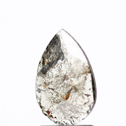 0.74 Carat Natural Pear Slice Gray Salt and Pepper Diamond SDM908