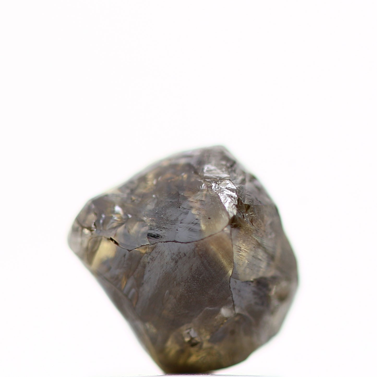 1.58 Carat Natural Fancy Champagne Brown Crystal Rough Diamond 6.50 MM - Blackdiamond