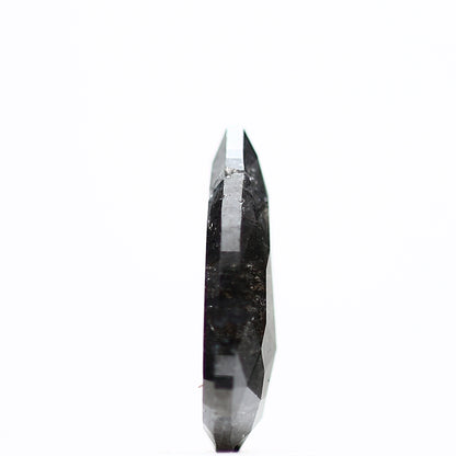 0.74 Carat Natural Gray Diamond Salt and Pepper Pear Diamond 9.20 MM