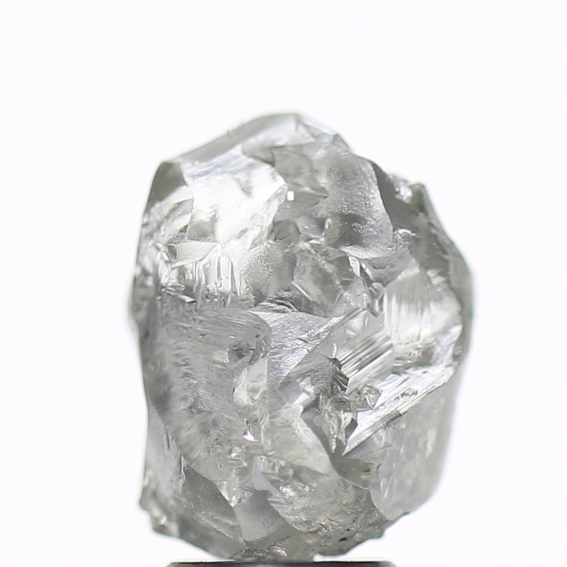 3.86 Carat Natural Fancy Grey Rough Diamond 11 MM