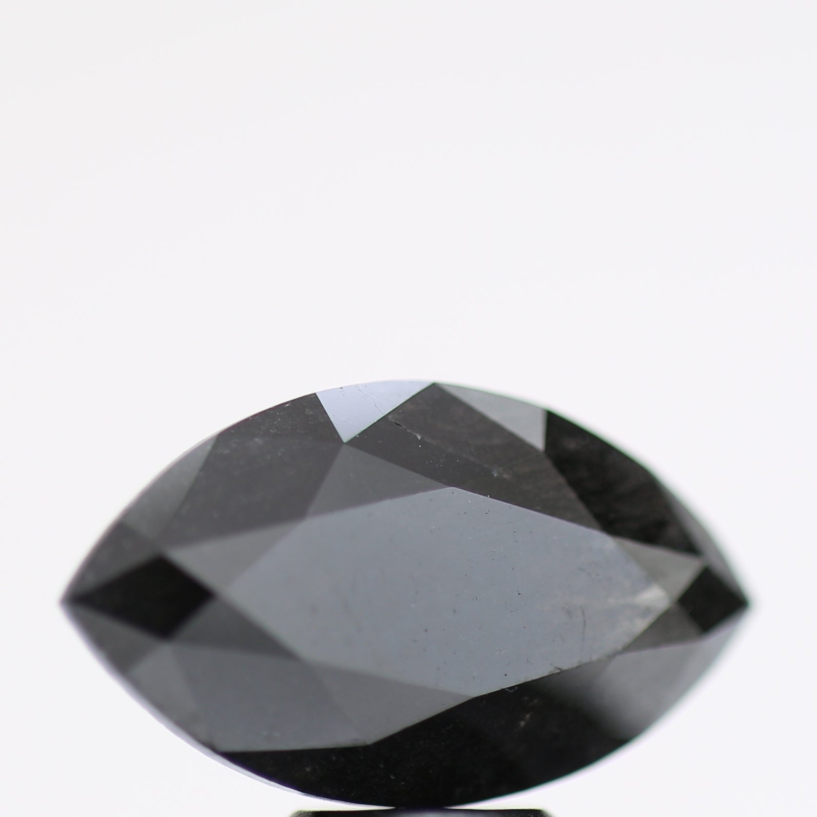 4.70 Carat Fancy Black Marquise Brilliant Diamond GIA Certified