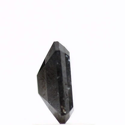 1.27 Carat 7.43 MM Natural Fancy Gray Emerald Salt and Pepper Diamond - Blackdiamond