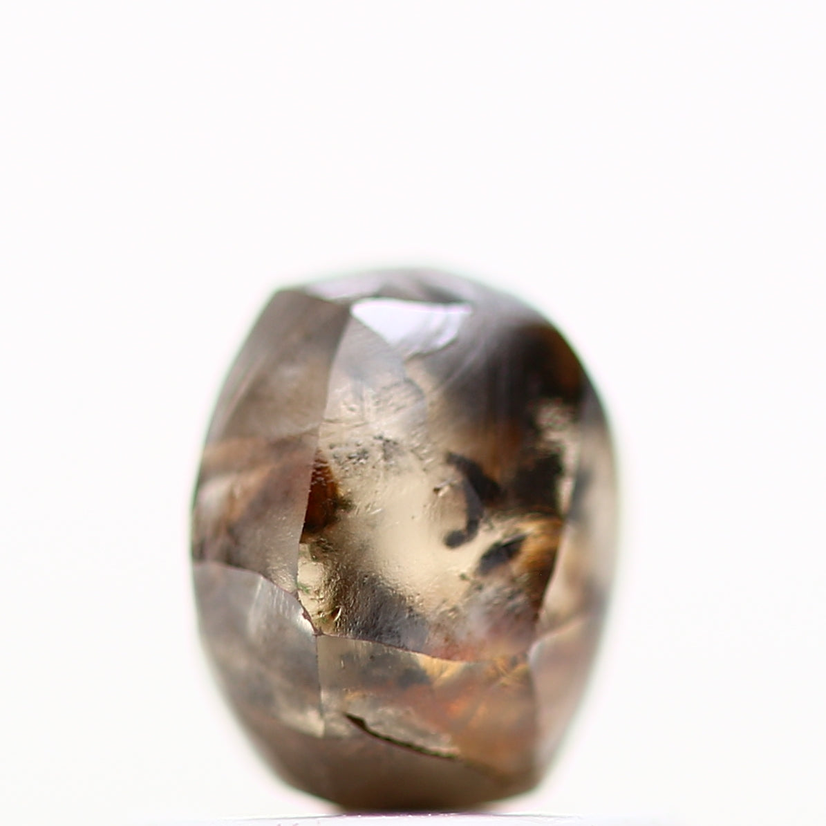 1.01 Carat Natural Cognac Brown Crystal Raw Rough Diamond 5.65 MM - Blackdiamond