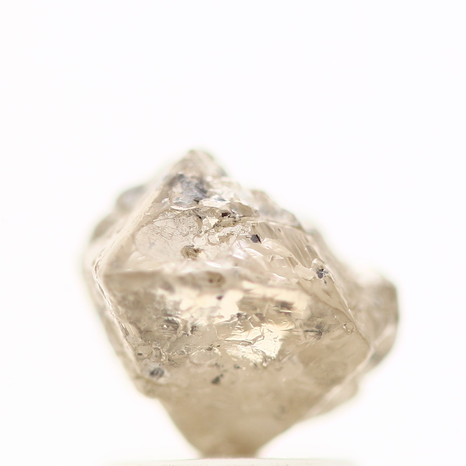 1.98 Carat Fancy Brown Raw Rough Natural Diamond 6.90 MM - Blackdiamond