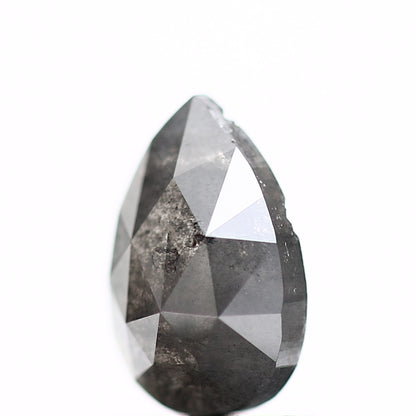 0.97 Carat Natural Rose Cut Fancy Gray Pear Shape Diamond SDM938