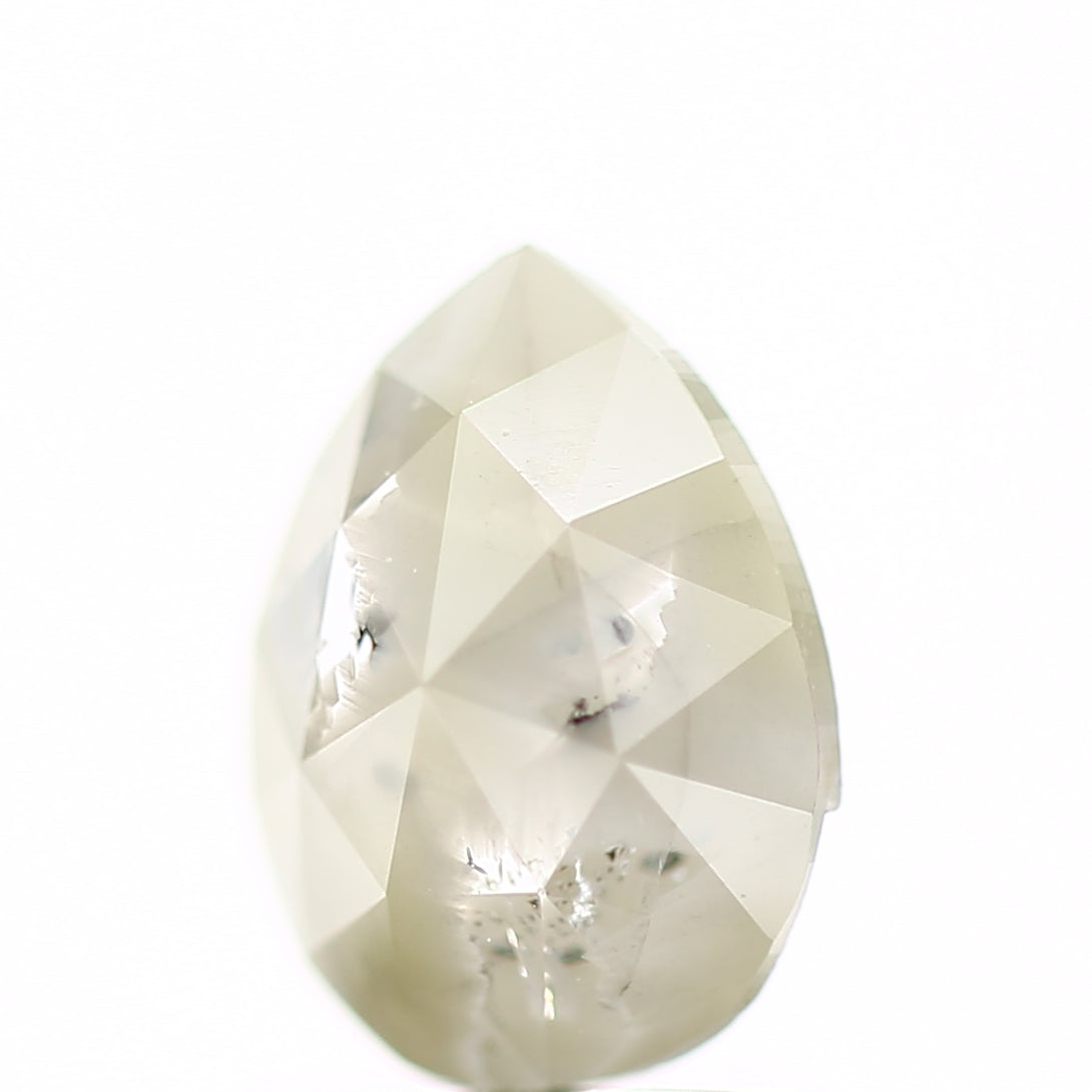 1.02 Carat Natural Pear Icy Gray Rose Cut Diamond SDM913