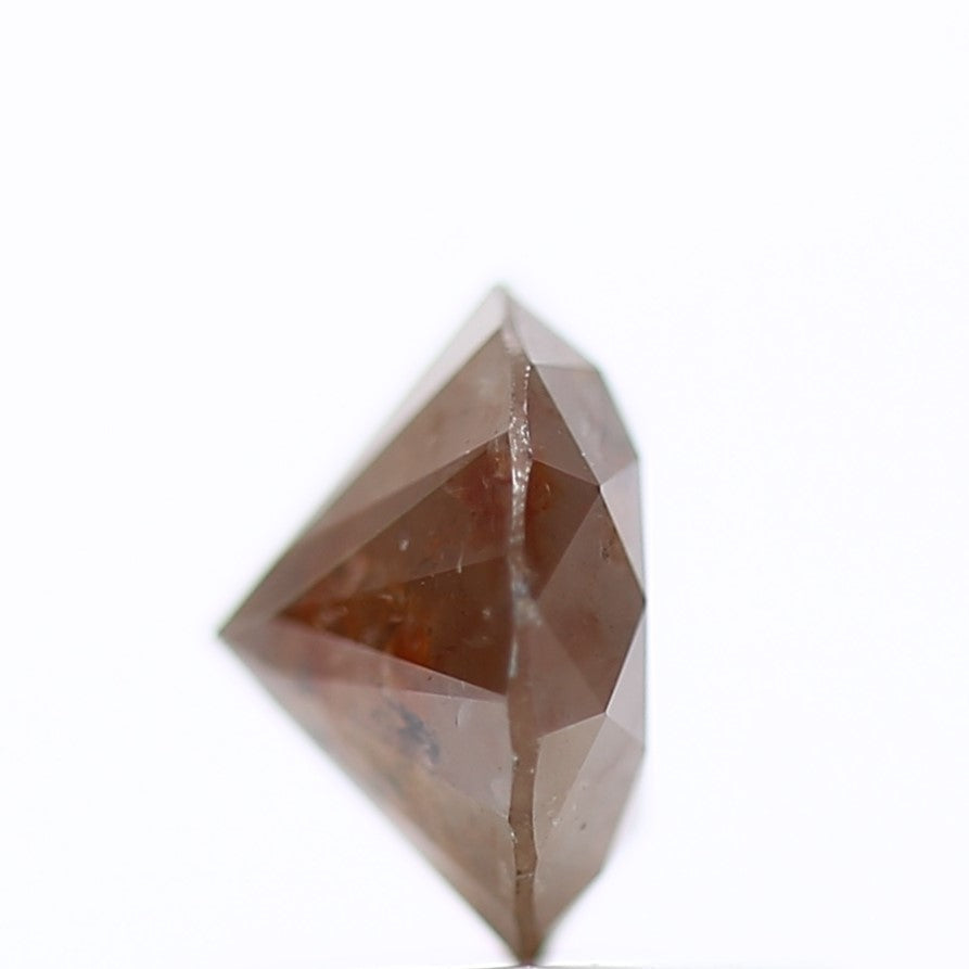 0.89 Carat Natural Red Diamond Round Salt And Pepper Diamond 6 MM