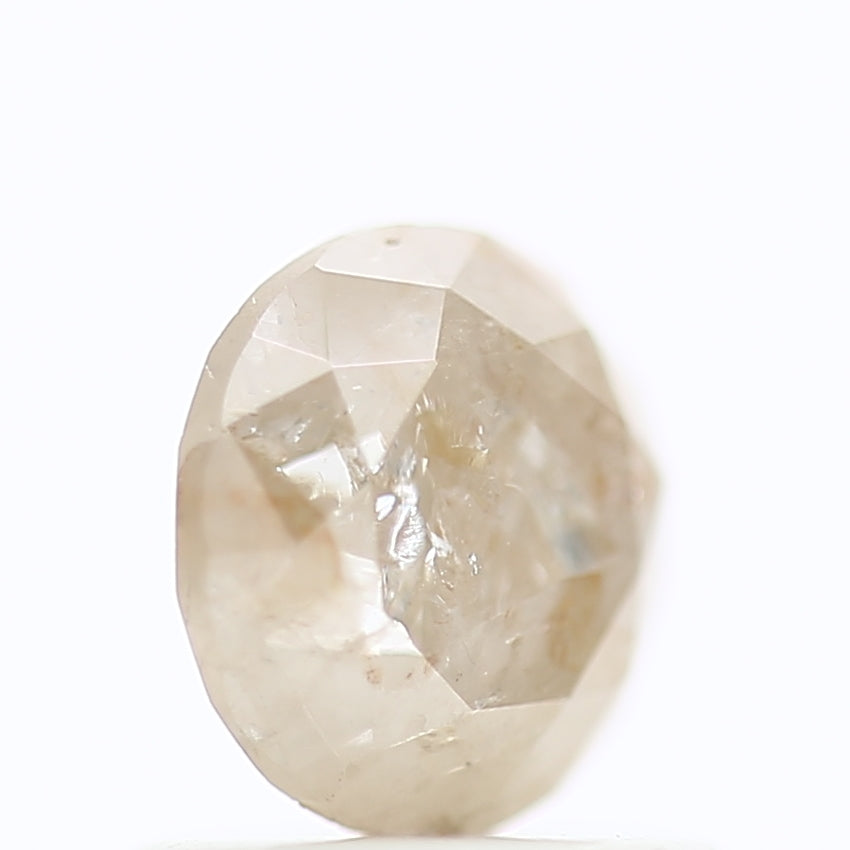 0.93 Carat Natural Icy Round Cut Salt And Pepper Diamond 5.91 MM