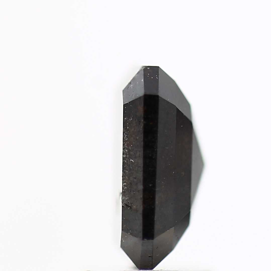 1.55 Carat 7.72 MM Fancy Black Diamond Emerald Shape - Blackdiamond