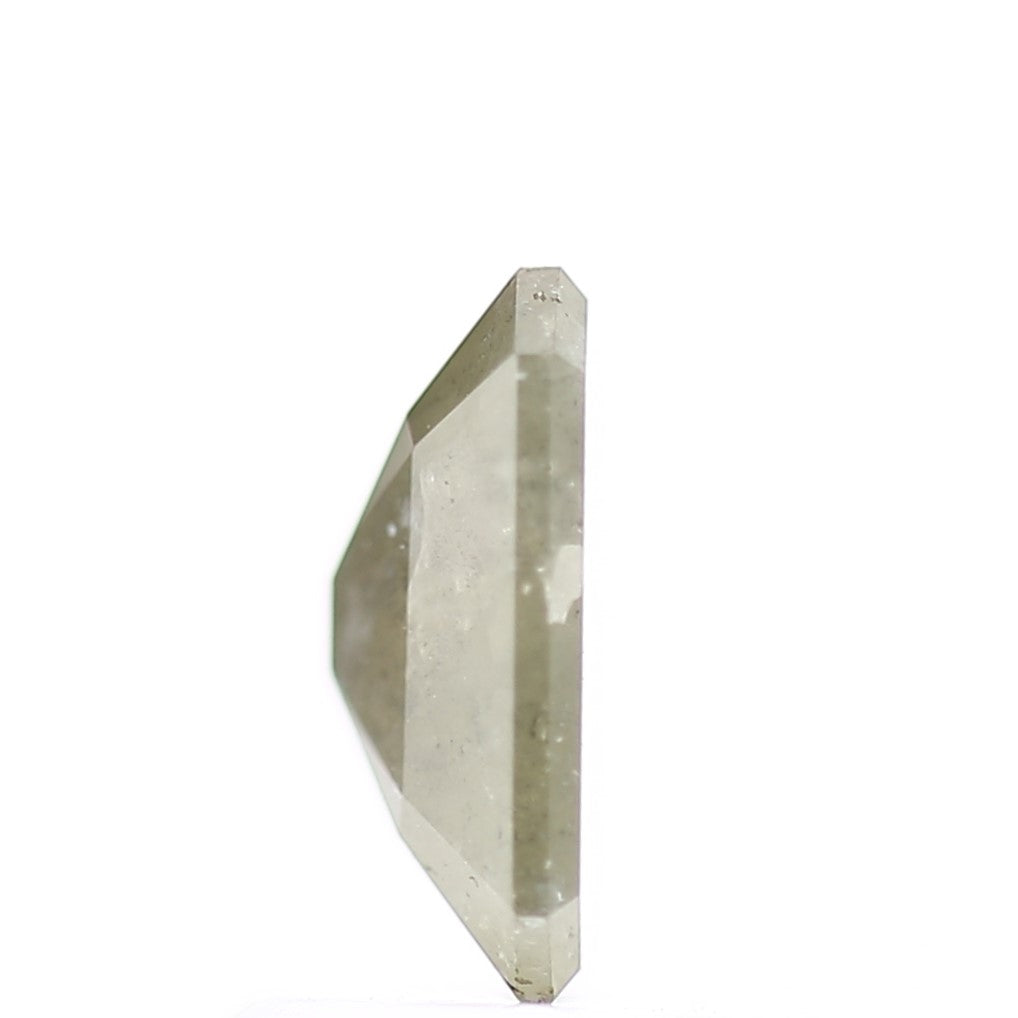 0.84 Carat 7 MM Natural Gray Emerald Salt and Pepper Loose Diamond - Blackdiamond