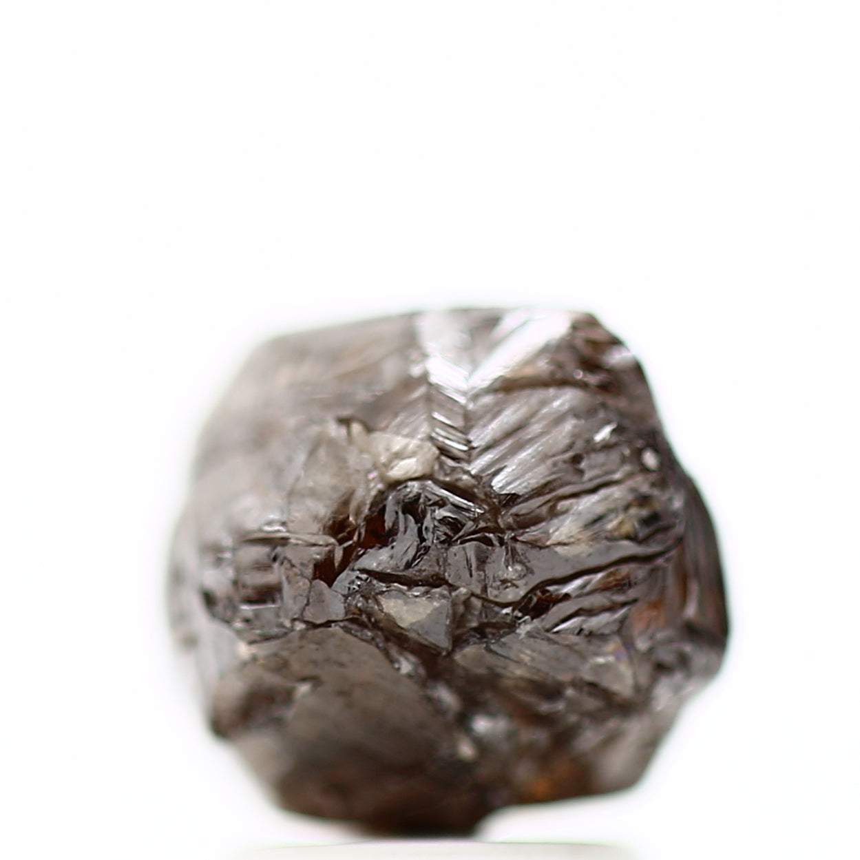 3.83 Carat Natural Cognac Brown Crystal Rough Diamond 8.31 MM - Blackdiamond