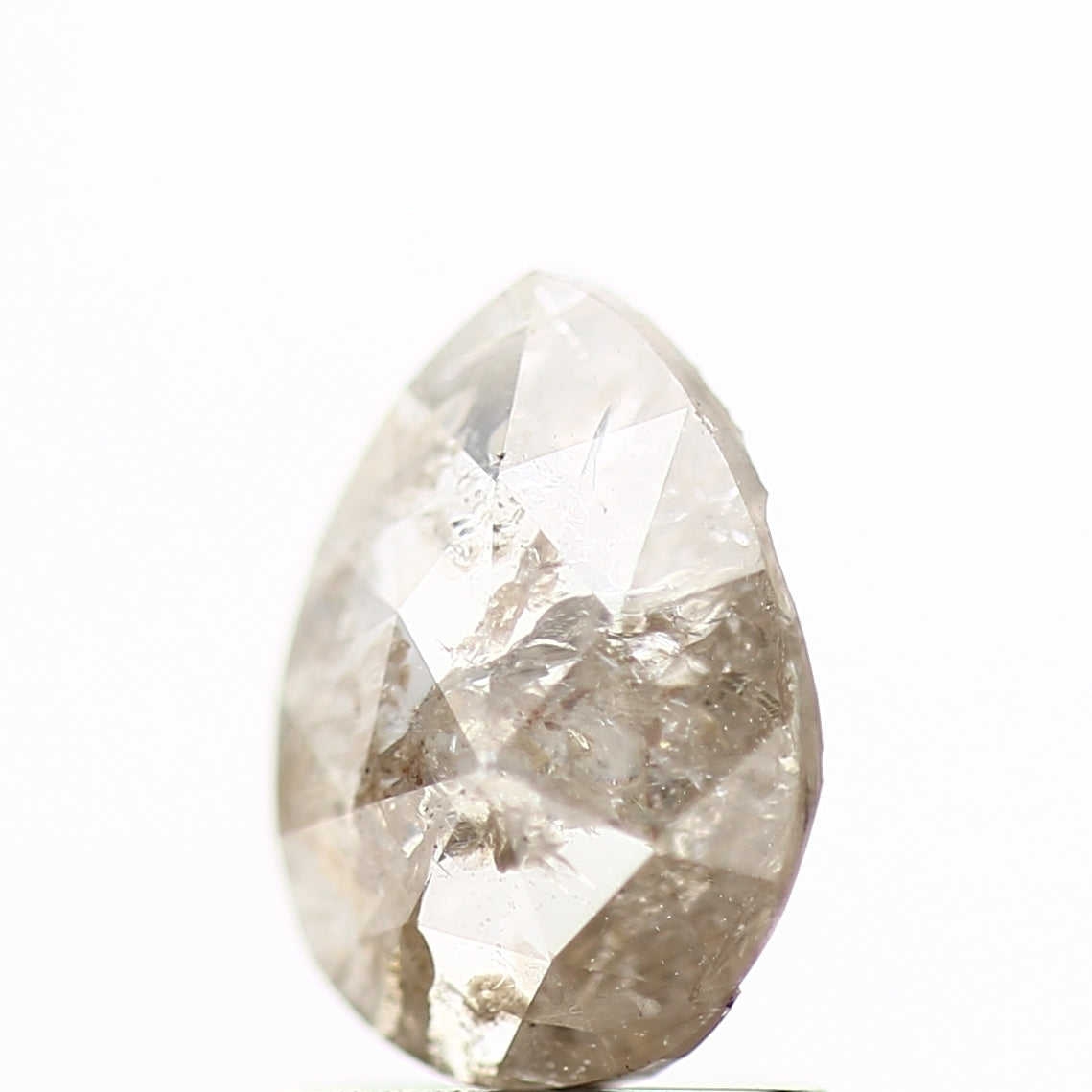 0.80 Carat Fancy Rose Cut Pear Natural Loose Diamond For Ring 8.1 MM