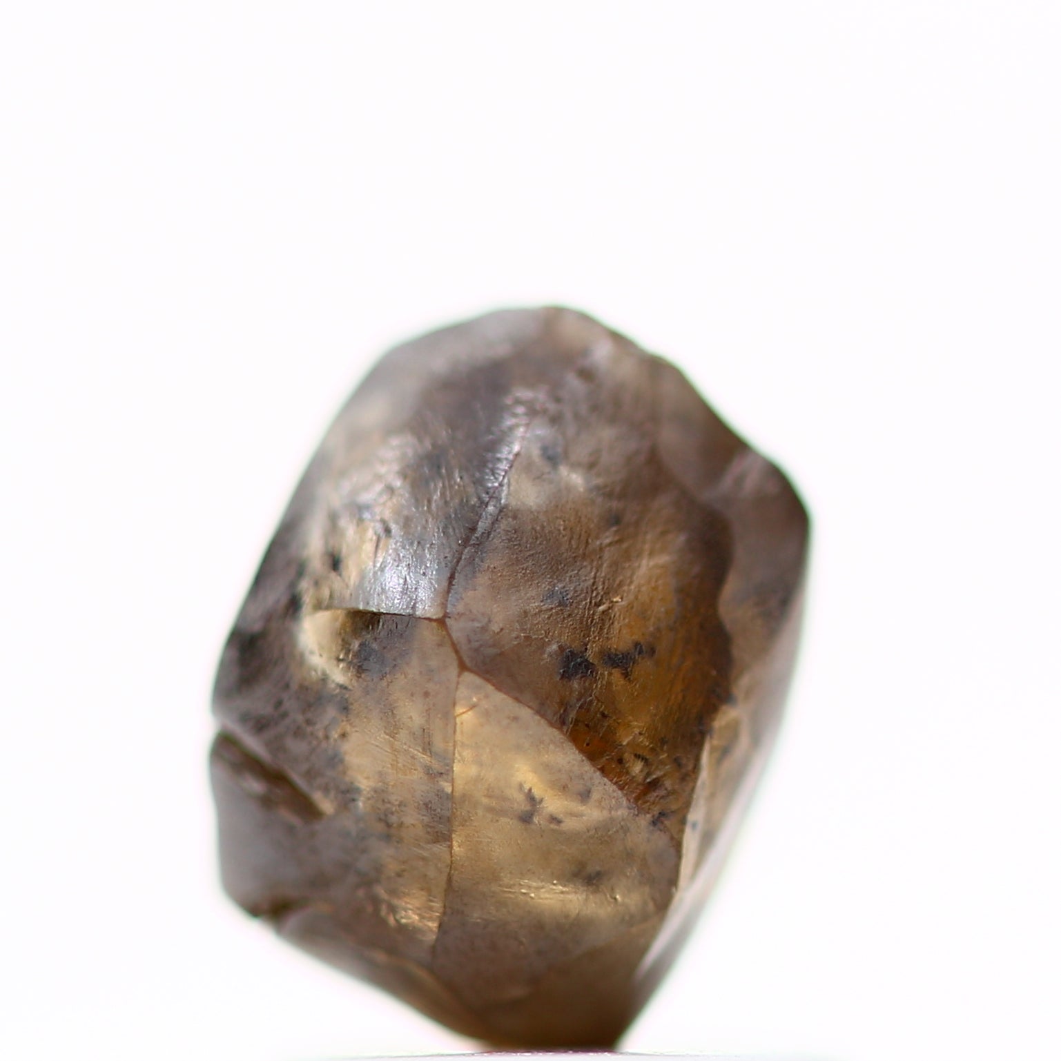 1.77 Carat Natural Fancy Brown Raw Rough Diamond 7.30 MM - Blackdiamond