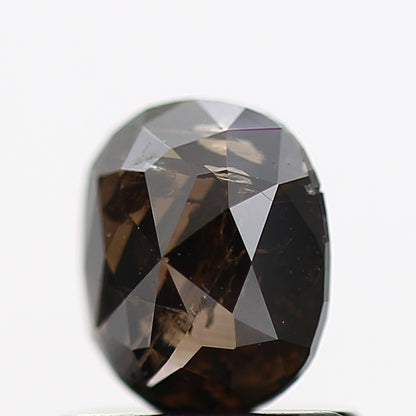 0.79 Carat Cushion Brilliant Rose Cut Brown Diamond 5.9 MM