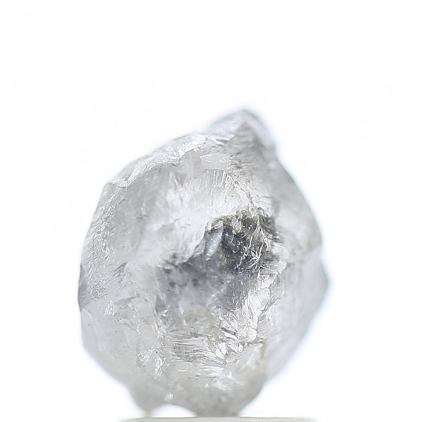 3.40 Carat Natural Fancy Grey Icy Rough Diamond