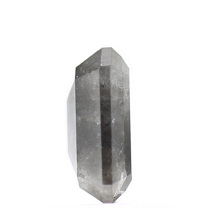 0.98 Carat 6.8 MM Gray Emerald Salt and Pepper Natural Loose Diamond - Blackdiamond