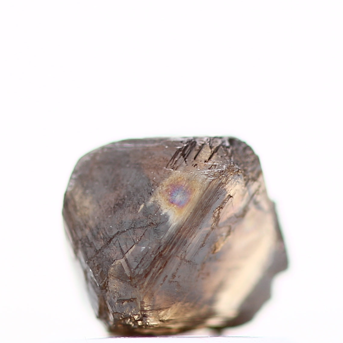 0.89 Carat Natural Champagne Brown Octahedron Rough Diamond 5.30 MM - Blackdiamond