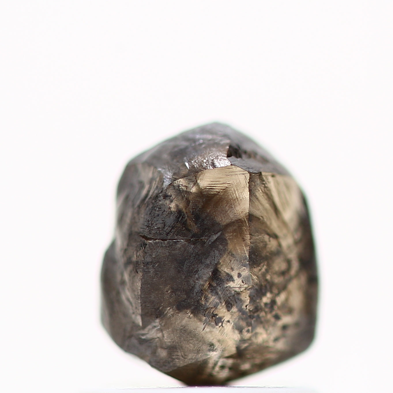 1.41 Carat Fancy Brown Crystal Uncut Rough Raw Diamond 6.30 MM - Blackdiamond