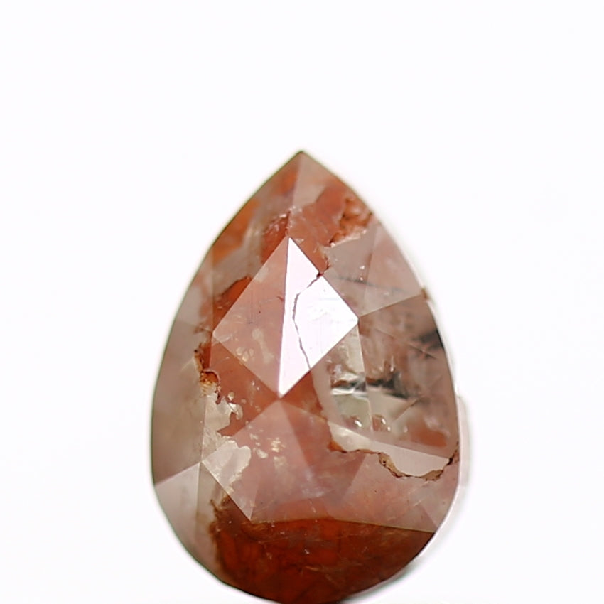 0.55 Carat Natural Fancy Red Rose Cut Pear Diamond SDM951