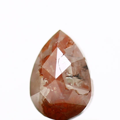 0.55 Carat Natural Fancy Red Rose Cut Pear Diamond SDM951