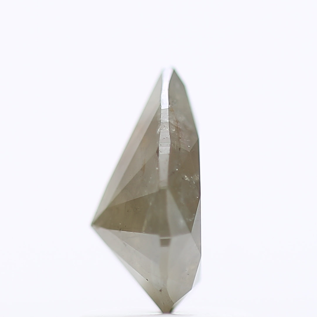 0.94 Carat Natural Gray Pear Salt and Pepper Diamond 8.05 MM