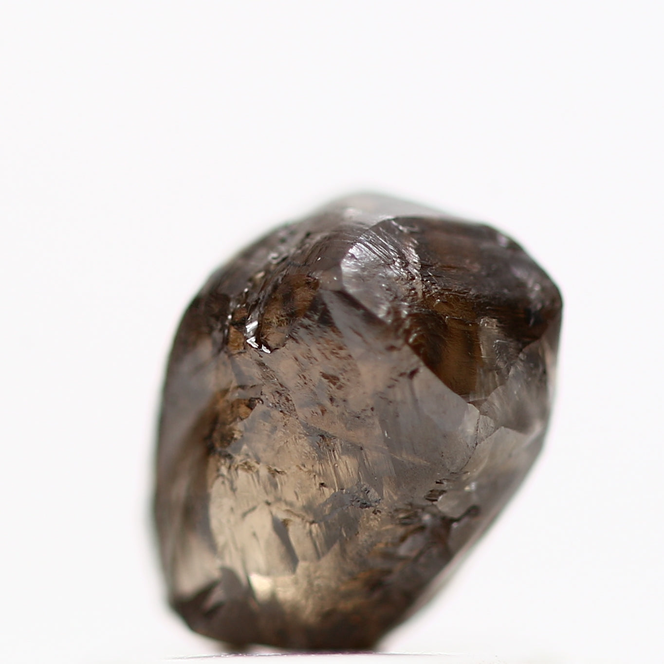 1.07 Carat Chocolate Brown Crystal Uncut Rough Natural Diamond 6.25 MM - Blackdiamond